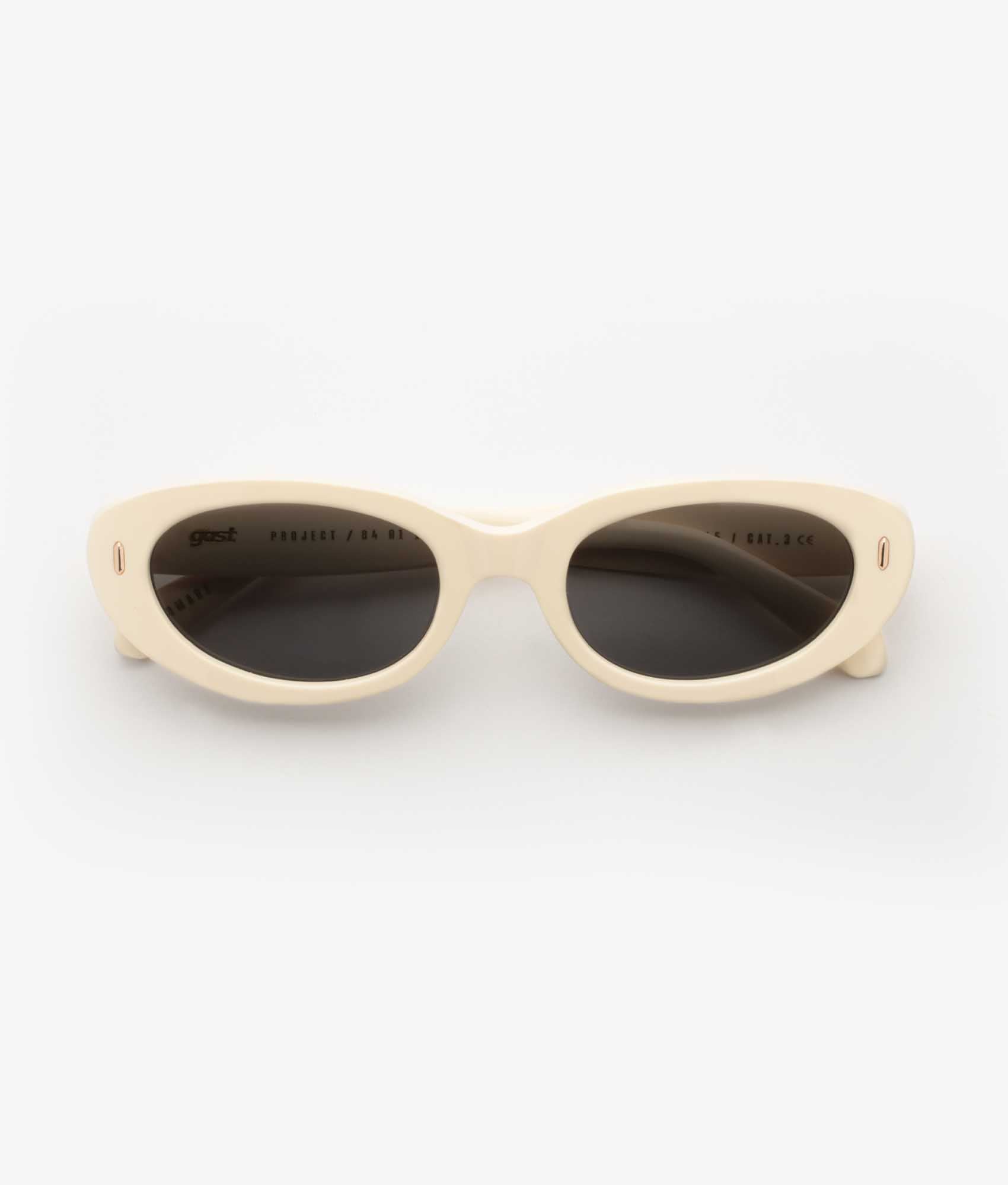 サングラス GAST FW25 Gast Eyewear - EDARA - eggshell (EDARA EGGSHELL) Edara Eggshell Metal Sunglasses | Gast – GAST Shop Online