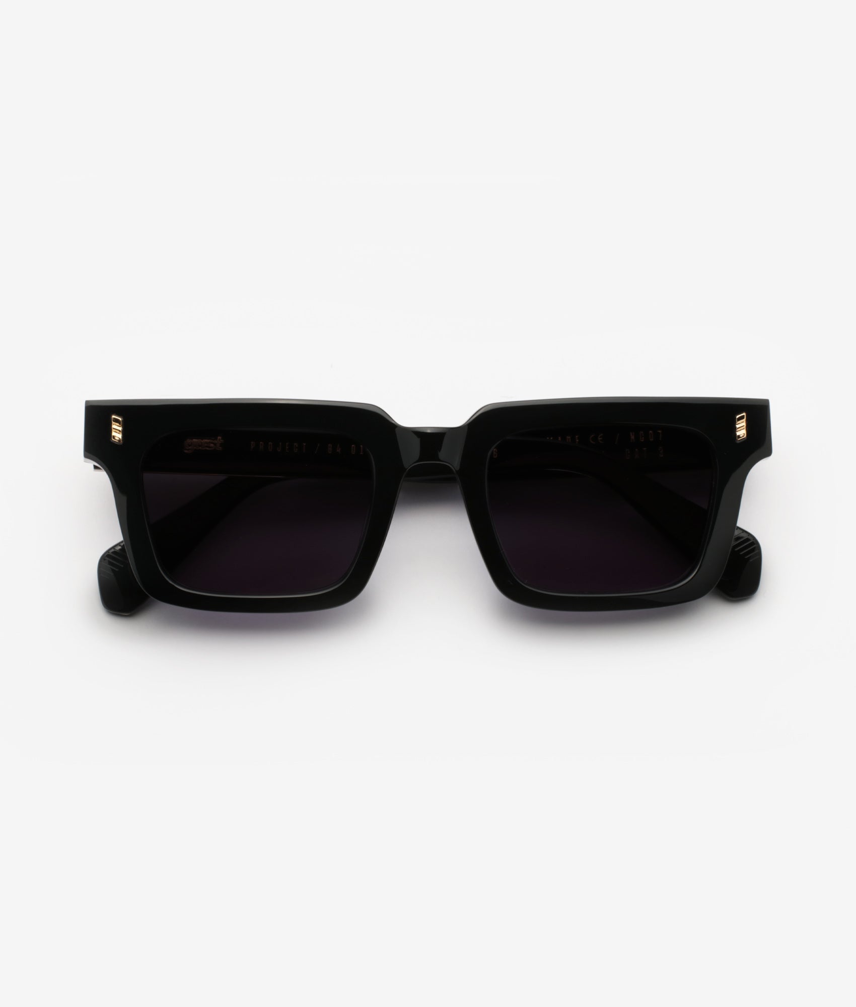 Not Common Black Gold Square Sunglasses | Gast – GAST Shop